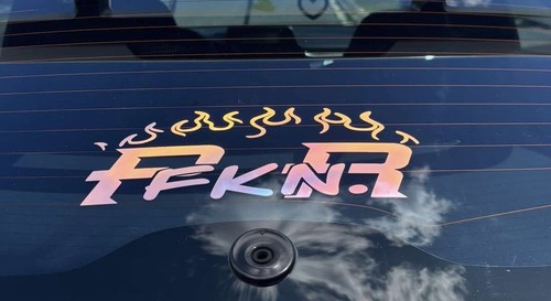 Pfknr and flames vynil - and,